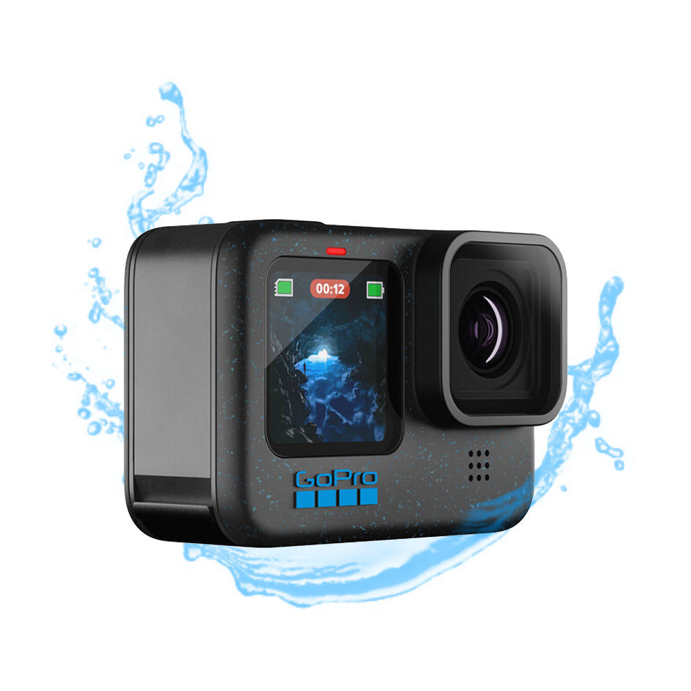 GoPro HERO12 / HERO 12 Black Waterproof Action Camera with 27MP 5.3K60 / 4K120 HDR Photo + Video, HyperSmooth 6.0 Image Stabilization, Horizon Lock, Voice Control, and Submersible Up to 33ft.for Content Creators and Vloggers