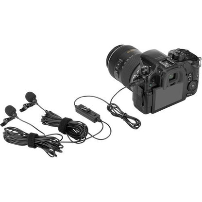 [CLEARANCE] Saramonic Lavmicro 2m Dual Lavalier Microphones for DSLR, Mirrorless, Video Cameras, Smartphones and Tablets