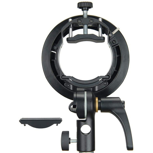 Godox S2 S-Type Flash Bracket Bowens S Mount Holder Universal Type for Speedlite Flash Snoot Softbox Beauty Dish Honeycomb Umbrella
