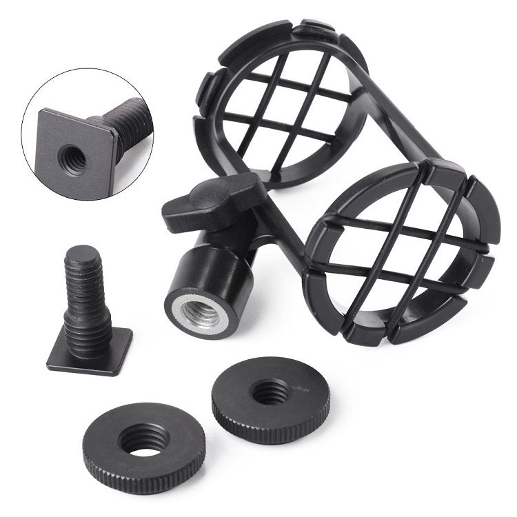 [CLEARANCE] Boya BY-C04 Camera Video Microphone Shock Mount for Boya BY-BM6060 Rode NTG-1, NTG2, NTG-3, NTG-4 Audio Technica AT897, ATR6550 Sennheiser MKH-416, ME66/K6 MKE-600 Azden SGM-1X Sony ECM-CG50