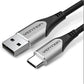 [CLEARANCE] Vention Cotton Braided USB 2.0 A Male to C Male 3A USB Cable 480Mbps (CODH) for Mobile Phones, Laptops, Computers and Other USB-C Devices (Available in Different Lengths)