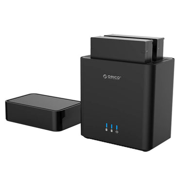 ORICO 2-Bay 3.5-Inch SATA HDD Enclosure to  USB 3.1 Gen 1 Type C Hard Disk Drive Docking Station Case – 5Gbps High-Speed Data Rate & 20TB Storage Support for PCs, Computer Desktops & Laptops (Windows, macOS, Linux) | ORICO-DS200C3