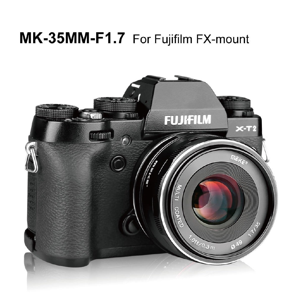 Meike MK-35mm f/1.7 Large Aperture Manual Focus APS-C Lens For Fujifilm X Mount Mirrorless Camera X-Pro2 X-T1 X-T2 X-T10 X-T20 X-A2 X-E2 X-E2s X-E1 X30 X70 X-M1 X-A1 XPro1, etc