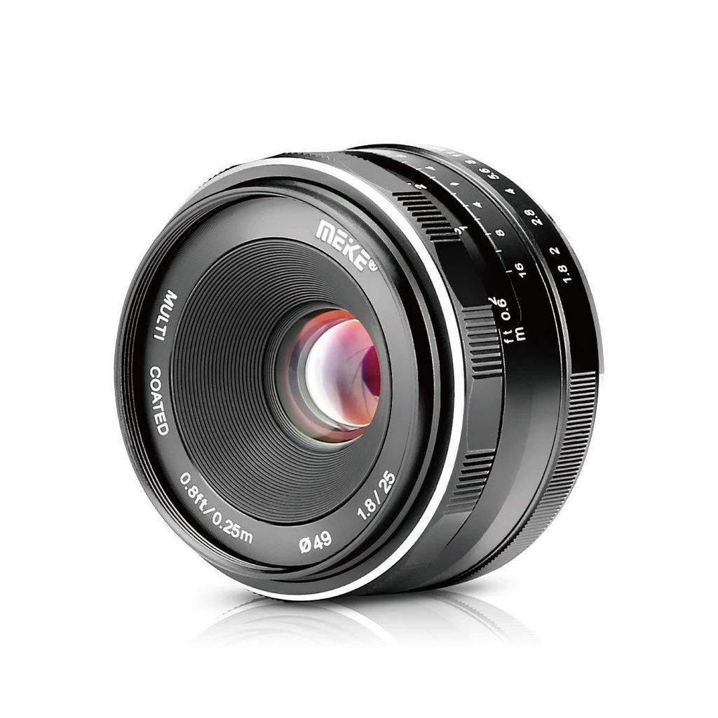 [CLEARANCE] Meike MK 25mm f/1.8 Large Aperture Wide Angle Lens Manual Focus Lens for Canon EOS-M Mount Mirrorless Cameras