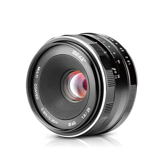[CLEARANCE] Meike MK 25mm f/1.8 Large Aperture Wide Angle Lens Manual Focus Lens for Canon EOS-M Mount Mirrorless Cameras