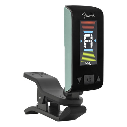 Fender Origil Clip On Chromatic Tuner with 360 Rotatable LCD Display for Guitar, Bass, Violin, String Instruments (Blue)