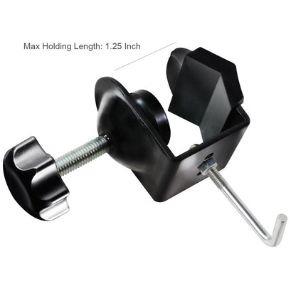 [CLEARANCE] Pxel AA-UC7 Metal U Clamp Clip with Hook for Weight Sand Bag, Boom Arm Stand Support Kit, Photo Video Studio