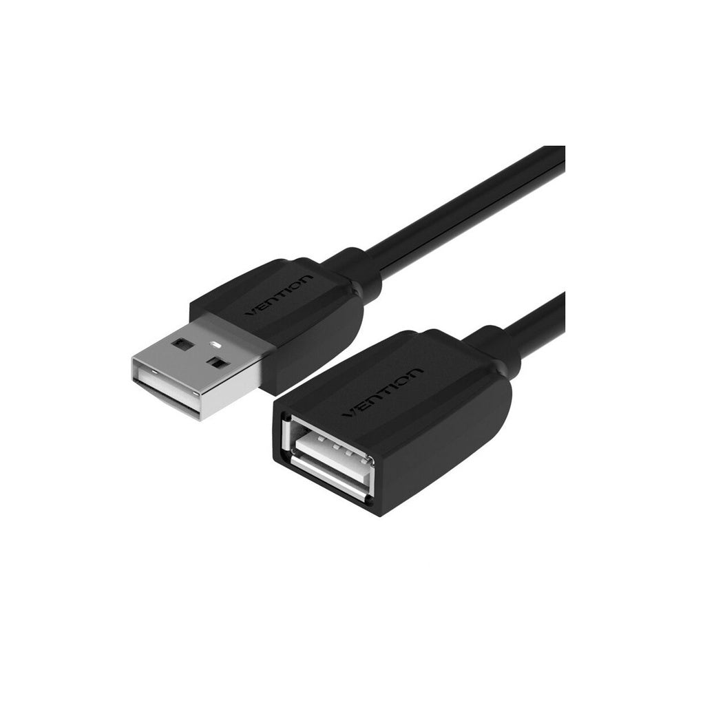 [CLEARANCE] Vention High Speed USB2.0 Male to Female Extension Cable 480Mbps Nickel Plated (VAS-A44-B500) (Available in Different Lengths)