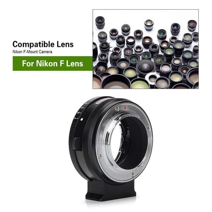 Meike MK-NF-F Mount Adapter Ring Professiol Design for Nikon F-Mount Lens to Fuji Mirrorless X-mount Camera X-T1 X-T2 X-Pro1 X