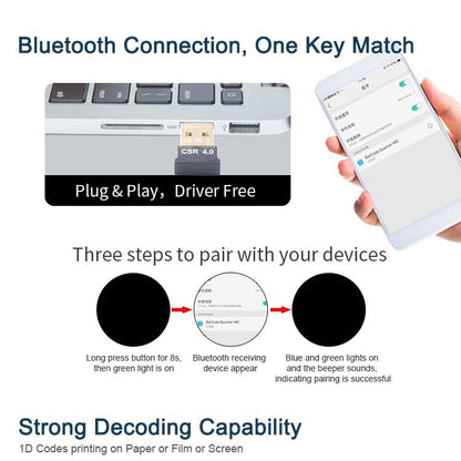 [CLEARANCE] Logicowl OJ-P1000 Mini Mobile or PC 1D Wireless Bluetooth Pocket Barcode Scanner