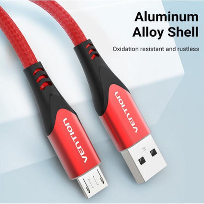 Vention Cotton Braided (COA) USB 2.0 A Male to Micro-B Male 2A Cable 480Mbps (Available in Different Lengths)