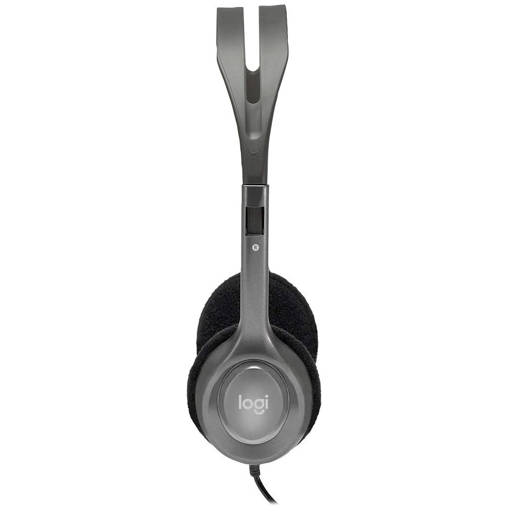 Logitech H110 Wired Stereo Headset with Microphone and Dual 3.5mm Plug for Computer PC