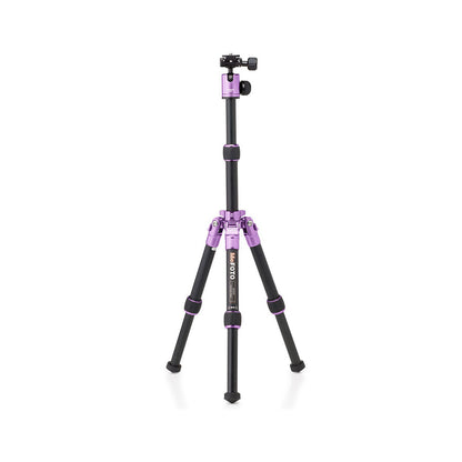 [CLEARANCE] MeFOTO Daytrip Travel Aluminum Tripod with Mini Arca Ball Head, 4kg Load Capacity, Reverse Folding Function (Available in Black, Blue, Green, Orange, Purple, Red, Titanium)