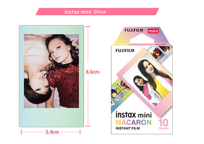 FUJIFILM Instax Mini Film 10s (10 Sheets) Single Pack | Glossy, PhotoSlide (NEW), Sprinkles (NEW), Black, Sky Blue, Confetti, Comic, Airmail, Pink Lemonade, Monochrome, Stripe, Stained Glass, Shiny Star, Rainbow, Macaron, Contact Sheet