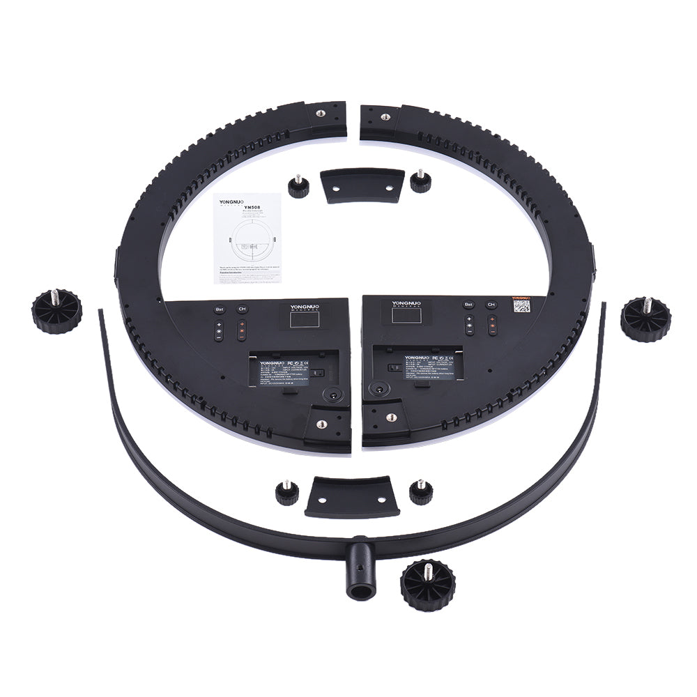 Yongnuo YN508 DAYLIGHT 16 Inch Bi-Color LED Video Ring Light 5500K 30W for Beauty Make-up Vlog Studio Youtube Livestream