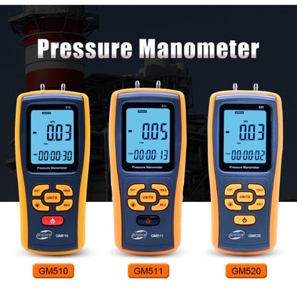 [CLEARANCE] Benetech GM510 Portable Digital LCD display Pressure manometer 50KPa Pressure differential manometer Pressure Gauge   JG Superstore