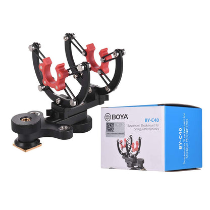 [CLEARANCE] Boya BY-C40 Shock Mount Holder Clip Camera Shoe for Shotgun Microphones 20-22mm Diameter