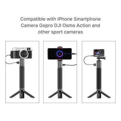 Ulanzi BG-3 10000mAh Battery Power Charger Power Bank Hand Grip with Mini Tripod for GoPro 6 7 8 9 Smartphone Osmo Pocket camera