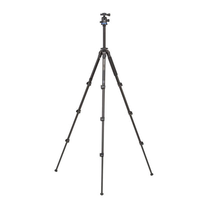 Benro TAD Adventure Series Quick Release Aluminum Tripod with Ball Head, 17.6 lb / 26.5 lb Payload, 4 Section Legs, 90 Degree Notch for Photography, Videography (Available in 60.2", 65.4")