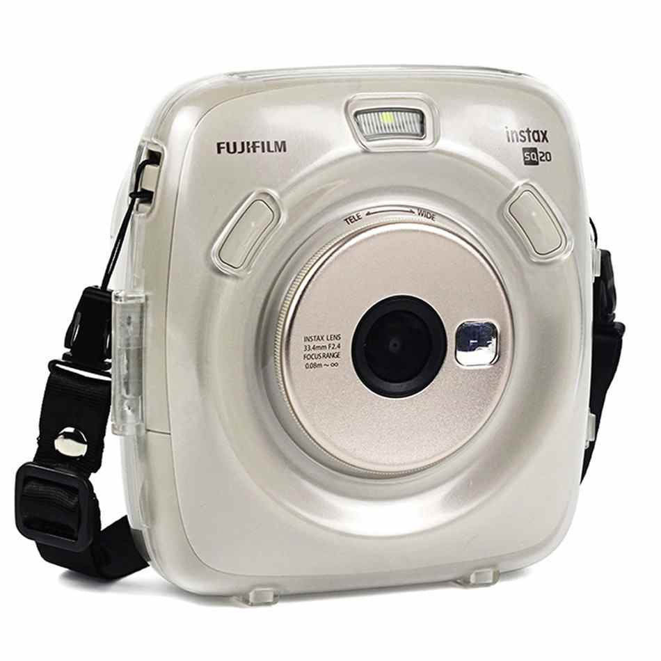 [CLEARANCE] Pikxi CSQ20 Fujifilm Instax Square SQ20 Instant Camera Clear Transparent Case White