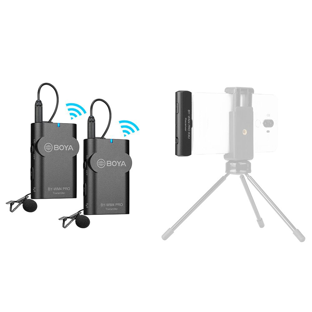 [CLEARANCE] Boya BY-WM4 PRO-K6 Dual-Channel Digital Wireless Microphone System for Android and other Type-C Devices