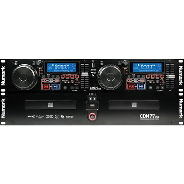 Numark CDN77USB Professiol Dual USB and MP3 CD Player for Professiol DJ Use With Performance-Driven Feature Set, CD / MP3CD Support and D3 Tag & Folder Recognition