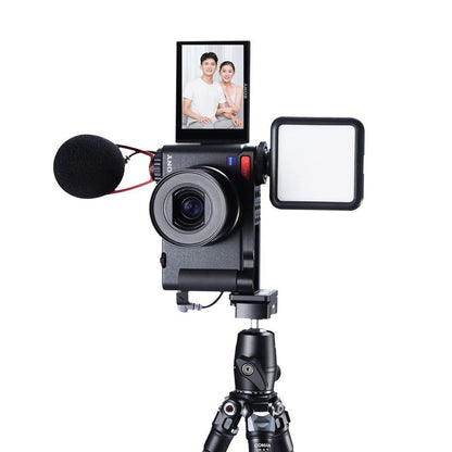 UURig by Ulanzi R054 Metal Extension Base Plate Mount Vertical Shooting Bracket with Cold Shoe for Sony ZV-1