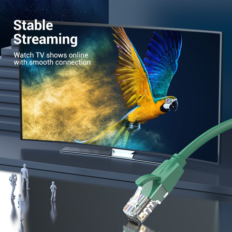 [CLEARANCE] Vention CAT6 Ethernet 2M Round Cable UTP Patch 1000Mbps Lan Network Wire Cord for Internet Router PC Modem