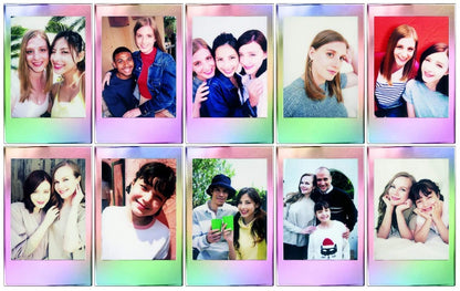 FUJIFILM Instax Mini Film 10s (10 Sheets) Single Pack | Glossy, PhotoSlide (NEW), Sprinkles (NEW), Black, Sky Blue, Confetti, Comic, Airmail, Pink Lemonade, Monochrome, Stripe, Stained Glass, Shiny Star, Rainbow, Macaron, Contact Sheet