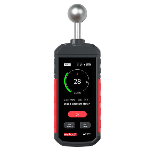 WINTACT  WT637 Wood Moisture Digital Meter with Built-In Rechargeable Battery for Industrial & Home Improvement