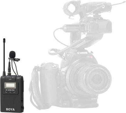 Boya TX8 Pro Dual-channel Wireless Bodypack Transmitter Unit with Omnidirectional Lavalier Mic for the BY-WM8 PRO Wireless Lavalier Microphone System  | JG Superstore