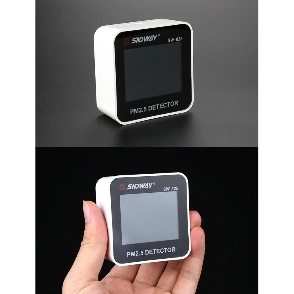 [CLEARANCE] Sndway SW-825 - SW825 Digital Air Quality Monitor Laser PM2.5 Detector Tester Temperature Humidity Meter