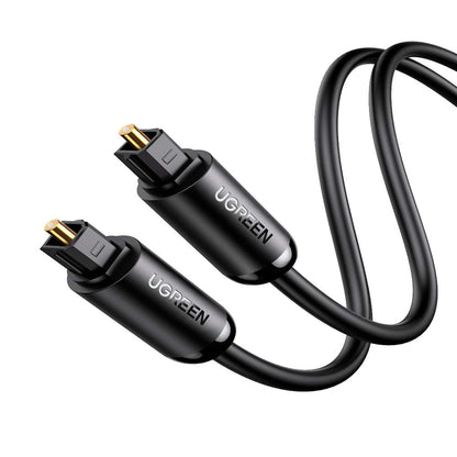 UGREEN Male to Male Fiber Optical Toslink Connector Audio Cable for TV, CD/DVD/Blu-Ray Player, Game Console to Speaker, Soundbar, Amplifier, etc. (1 Meter  / 1.5 Meter / 2 Meters / 3 Meters)