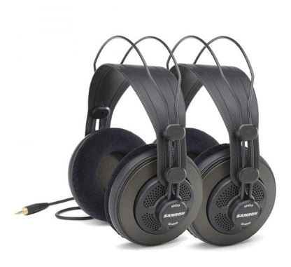 Samson SR850 Studio Wired Over-The-Ear Headphones with High Resolution Audio features (Available in Single or Pair) for Professional Recording and Hi-fi Monitoring