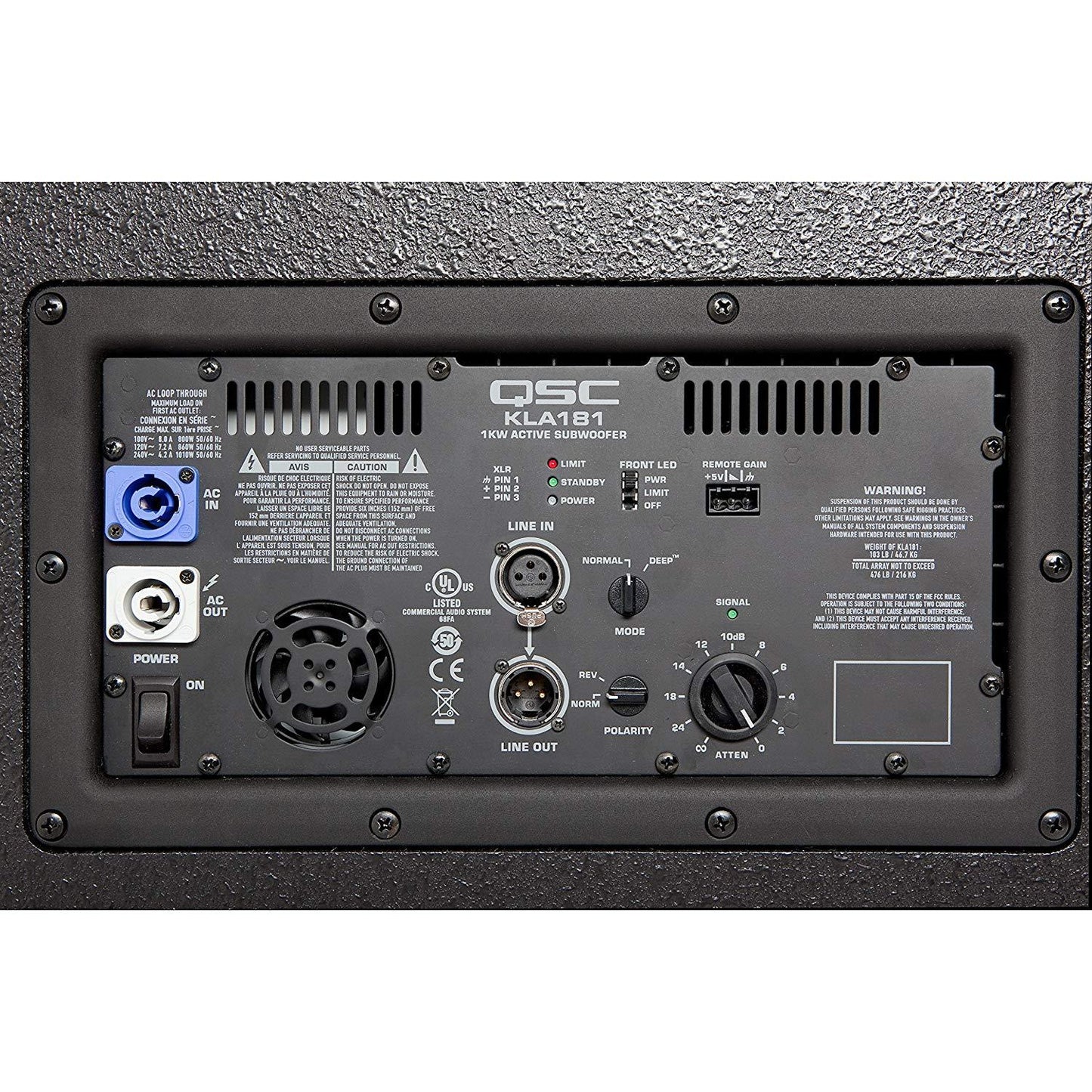 QSC KLA181 1000W 18" Powered Subwoofer