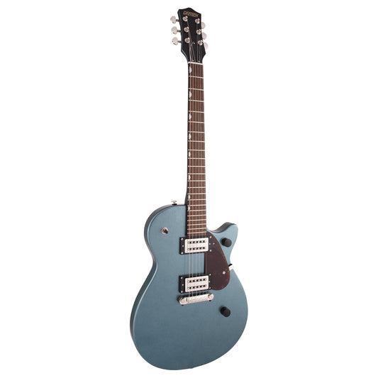 [CLEARANCE] Gretsch G2210 Streamliner Junior Jet Club Jr Electric Guitar with Solid Nato Body, Vintage Style Knobs, Right-Handed (Golddust, Gunmetal)