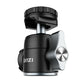 Ulanzi U-60 Mini Aluminum Tripod Ball Head with Dual Cold Shoe Mount Bracket 360 Degree Rotatable Base