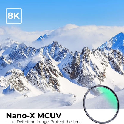 K&F Concept NANO-X Series 39mm MRC UV Ultraviolet Filter with Waterproof & Anti-Scratch Multi-Layer Green Coating for Digital Camera Lens