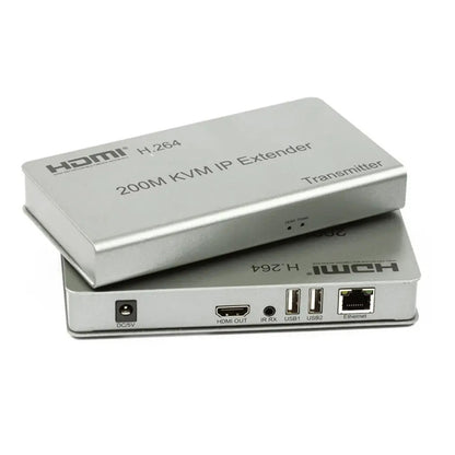 ArgoX 4K HDMI KVM IP Extender Transmitter Receiver with 120m / 200m Range, IR Remote Control, Supports HDMI1.4/HDCP1.4, RJ45 Ethernet, CAT5e/6 Cable, USB Mouse and Keyboard Extension | HDES120-KVM HDES02-KVM HDES200-KVM