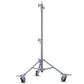 Godox Heavy-Duty Steel Roller Stand with Braked Wheels, 40kg Max Load Capacity, 66" / 177" Max Height, 1-1/8" Receiver, Retractable 5/8" Pin for Photography Supporting Gear | SA5015 SA5045