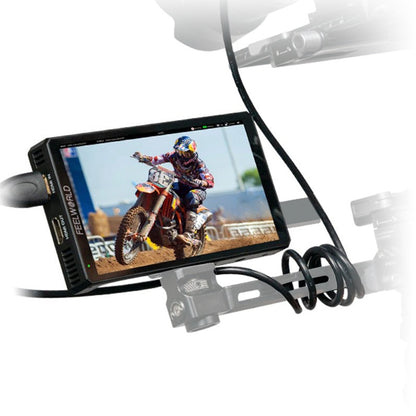 [CLEARANCE] Feelworld CUT6 6" Screen Field On-Camera Monitor with Touchscreen Controls, 4K UHD HDMI and USB 2.0 Interface and Onboard Video Recorder for Professional Studio Videography