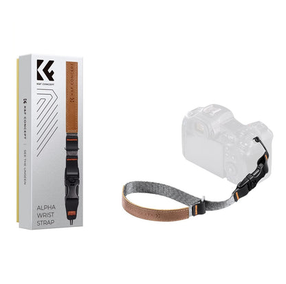 K&F Concept Alpha Adjustable Wrist Strap with Duraflex Quick-Release Stealth Buckle, 7.5-16.5cm Length, and 36 Kg Max Load for DSLR and Mirrorless Cameras | KF13-116