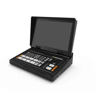AVMatrix PVS0403U 4-Channel SDI & HDMI Video Switcher with 10.1" Full HD Monitor, Up to 1080p60 Video I/O, T-bar, Auto, and Cut Transitions, Audio Mixing and PiP Layout, and USB Type C Output for Streaming