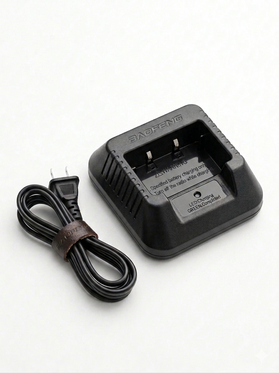 BaoFeng Radio Lithium Battery Charger for Walkie-Talkie UV5R, UV5RA, UV5RB, UV5RC, UV5RD, UV5RE, UV5R+Plus, UV5RA +Plus, RD-5R with DC8V Output Voltage and 400mAh Output Current