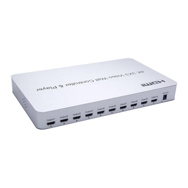 ArgoX 4K 3x3 Video Wall Controller & Player HDMI Input with 9 HDMI Outputs, Multiple Splicing Methods, Supports 2-Way USB2.0 Input, 3.5mm Audio Input, SD Card Signal Input, U Disk, and IR Control | HDVW3X3-M