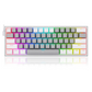 Redragon K617 Fizz 60 Keys Compact USB Wired TKL Tenkeyless Mechanical Gaming Keyboard RGB (Red Switches, Linear) Dust-Proof Hot Swappable for Mac, Windows, PC, Computer, Laptop (Black, Grey/White, Pink/White, White/Grey, White/Pink)