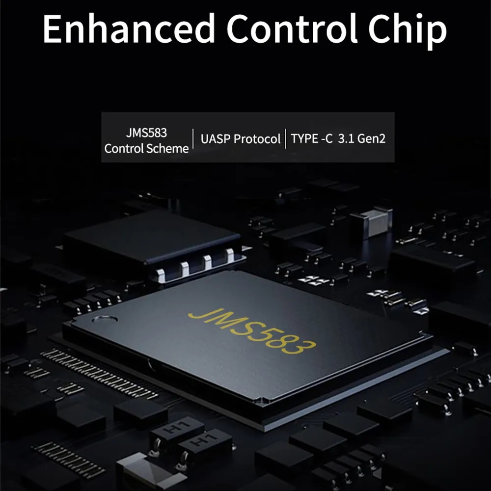 ACASIS M08-GF SATA M.2 NVMe Solid State Drive Enclosure with 5Gbps USB 3.1 Type C Interface, and Support for Up to 2TB SSD Capacity for Windows, macOS, Linux