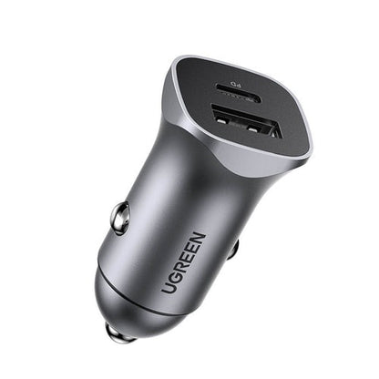 [CLEARANCE] UGREEN PD 30W + SCP 22.5W USB C / USB A Universal Fast Charging Car Charge for Powered Car Accessories, Electronics, Laptop, Mobile Phone / Smartphones, Tablet, Gadgets | 40858