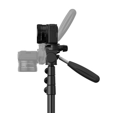 [CLEARANCE] SmallRig PT-20 Multifunctiol Encore Live-Streaming Aluminum Tripod Stand with Phone Clip Holder, Panoramic Pan Head, 1/4''-20 Threaded Hole, Top Cold Shoe Mount, 181cm Max Height and 2kg Payload Capacity for Smartphone and Camera | 3994
