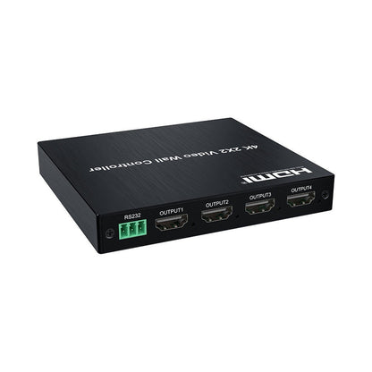 ArgoX 1080p FHD / 4K UHD HDMI 2x2 Video Wall Controller Multi Screen Splicer Processor with HDMI/DVI Input, 4 HDMI Output, IR Remote, RS232 Control, Equalized Multiple Splicing, and Anti-static Technology | HDVW04 HDVW06
